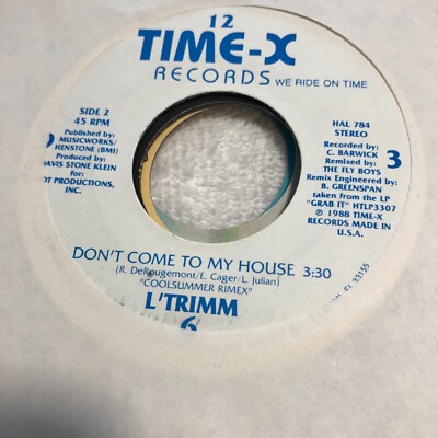 Kb032 45rpm L Trimm Don T Come To My House Same Flip Vg Promo Ebay