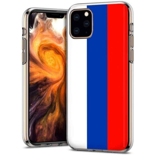 Thin Gel Phone Case Apple iPhone 11 Pro,Russia Country Climate Nationality Print