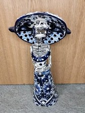 Arte popular mexicano día de muertos TALAVERA CATRINA? Aprox 11" de alto ¡Envío gratis!