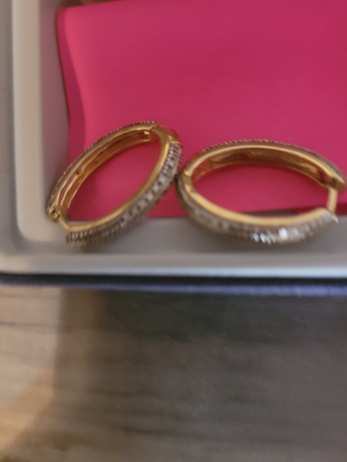 Diamond Hoop Earrings eBay