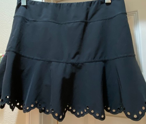 VINEYARD VINES Women's Black Skirt w/Shorts & Pockets XXS Scallop Detail LOWSHIP - Picture 4 of 16