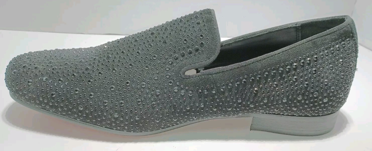 Red Bottom Moretti Black Label  Xavier Rhinestone Leather Shoes Size 12EEE