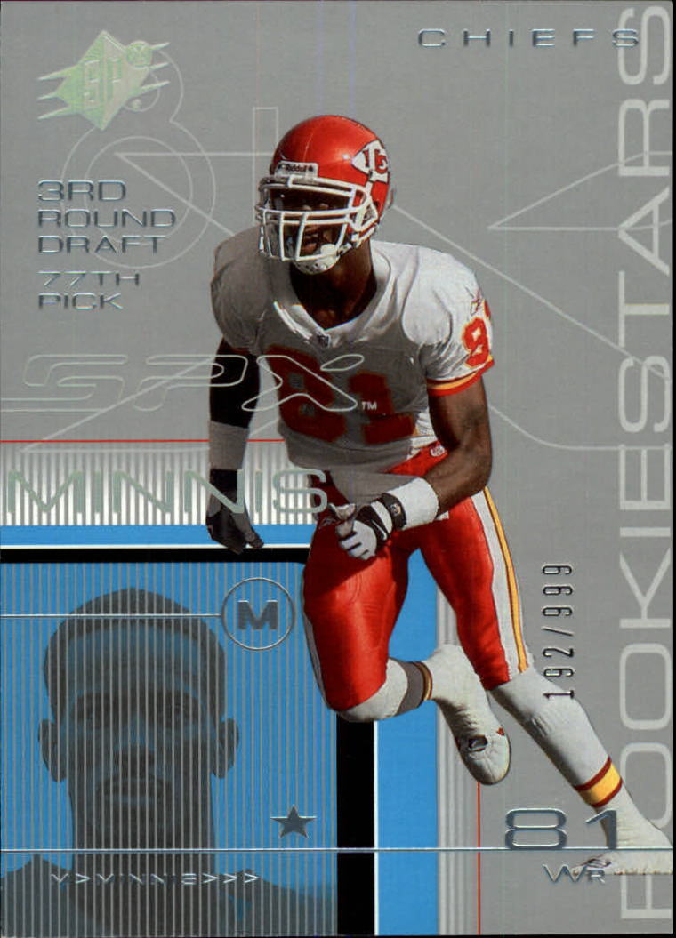 2001 SPx #121B Snoop Minnis/999 RC - NM-MT