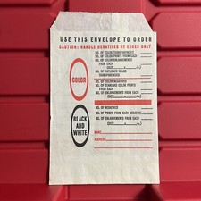 Kodak Film Empty Photo Sleeve Envelope Pre Owned Vintage 1950s