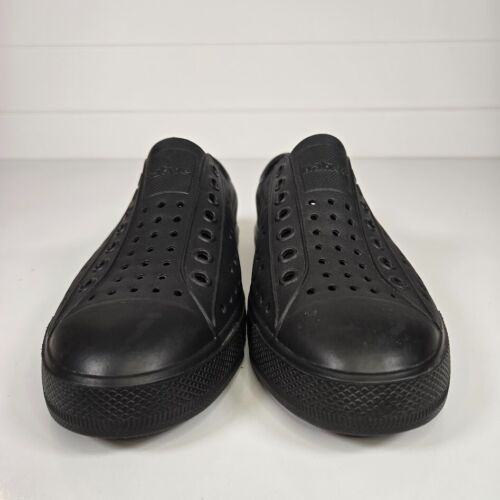 Native Jefferson Wasser Strandschuhe einfarbig schwarz Unisex Herren 8/Damen 10 NEU - Bild 3 von 10