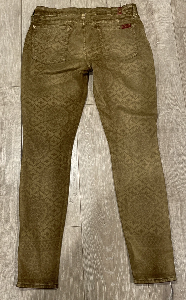 Jeans femme imprimé clearance doré