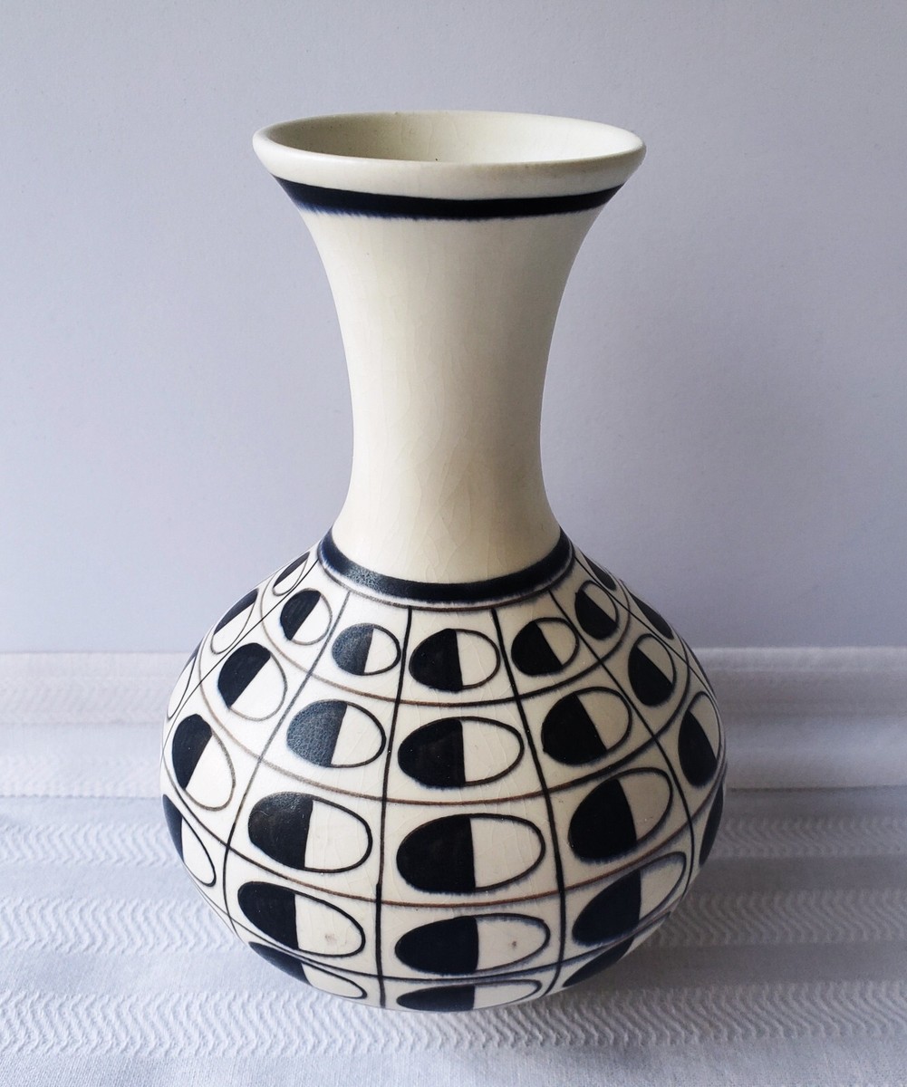 Rare Midcentury Arthur Percy Gefle Upsala Ekeby Geometric Art