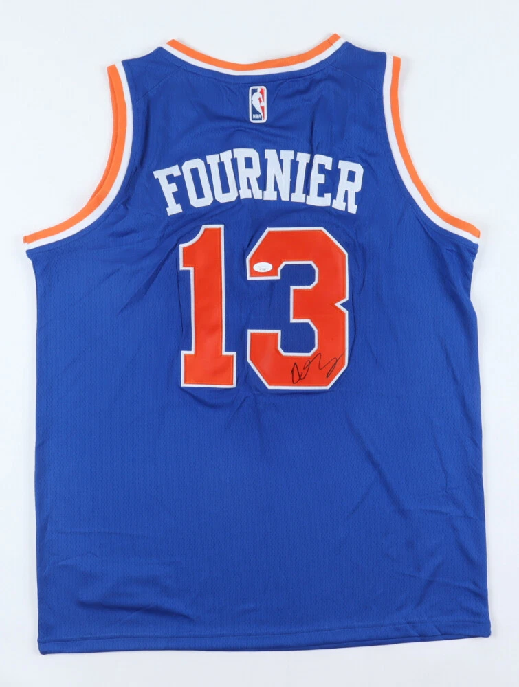 Evan Fournier Signed New York Knicks Jersey JSA COA 2012 1st Round Pick Guard