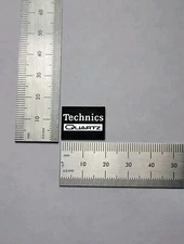 Technics Quartz 20mm Turntable Badge Logo Emblem For Dust Cover Brushed Silver 