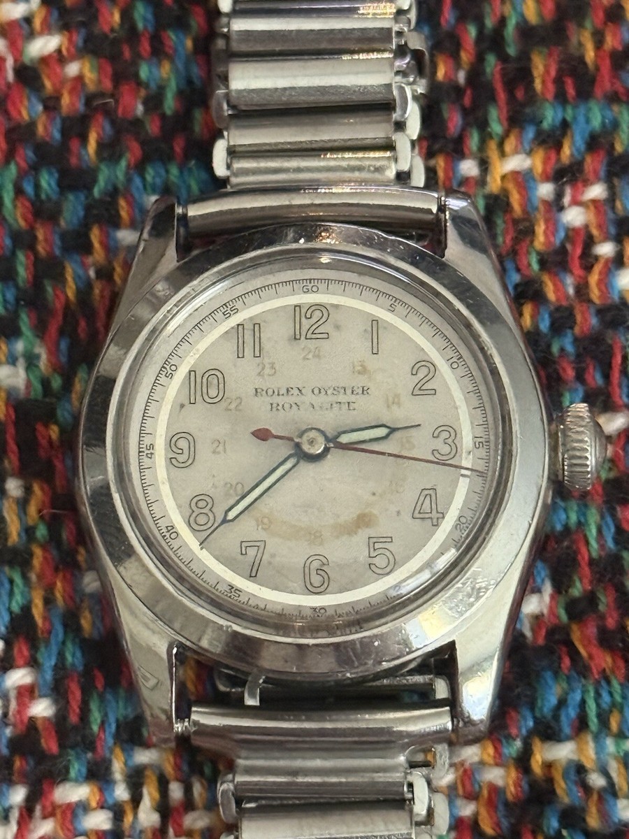 Vintage Rolex Oyster Royalite WW2 Military Watch | eBay