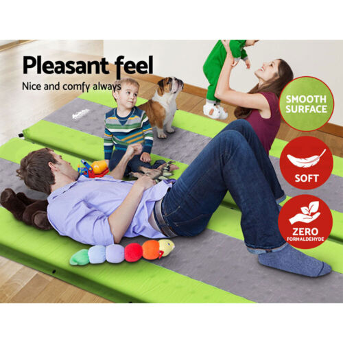 Weisshorn Self Inflating Mattress Camping Sleeping Mat Air Bed Pad Double Set - Picture 4 of 8