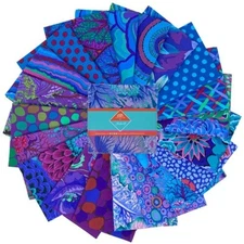 5" Charm Pack - Kaffe Fassett Royal FreeSpirit Classics Fabric Precuts M518.06