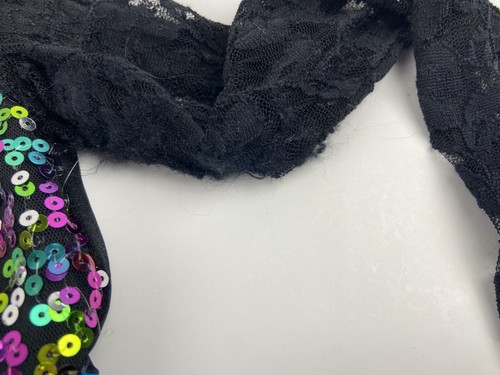 Alexandria Girls Dress Size 10 Black And Purple Pageant Dress Costume Sparkling - Picture 2 of 5