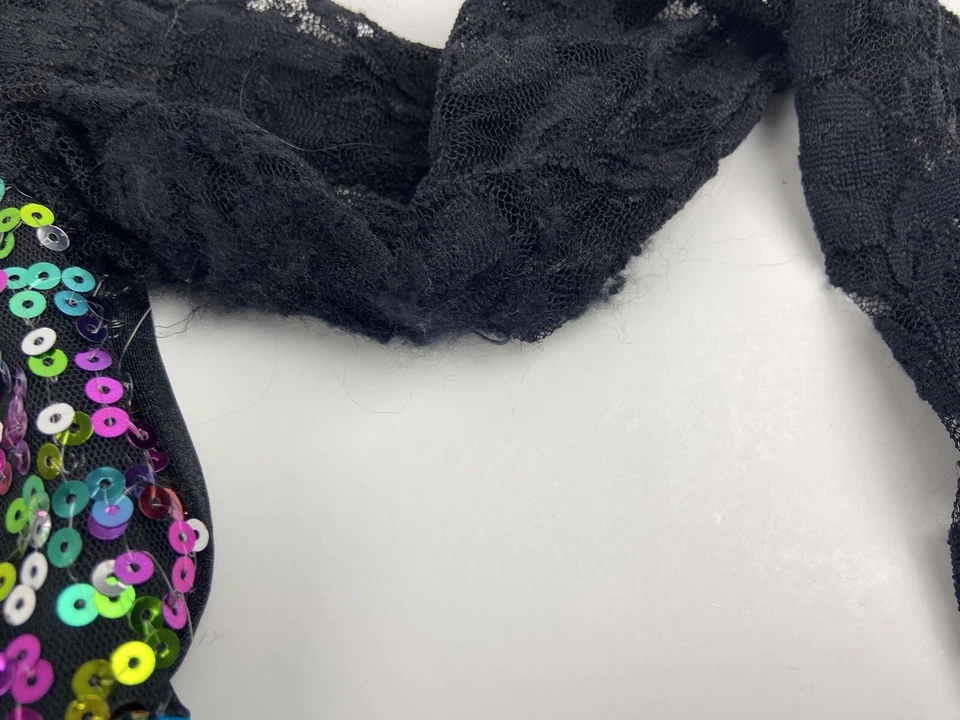 Alexandria Girls Dress Size 10 Black And Purple Pageant Dress Costume Sparkling - Image 2 of 4