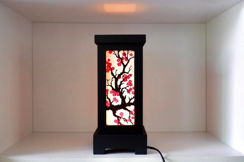 Japanese lamp sakura for bedroom home decor lamp shade Japanese style - Image 4 of 4