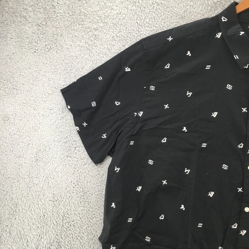 Arizona Jean Shirt Co Mens 4XL Black Short Sleeve Button Up Collared Casual NEW - Image 3 of 4