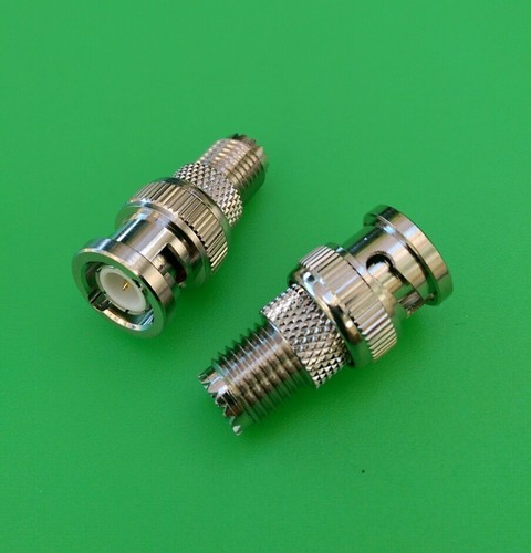 (5 PIEZAS) BNC conector macho a mini UHF hembra - vendedor de EE. UU. - Imagen 2 de 3
