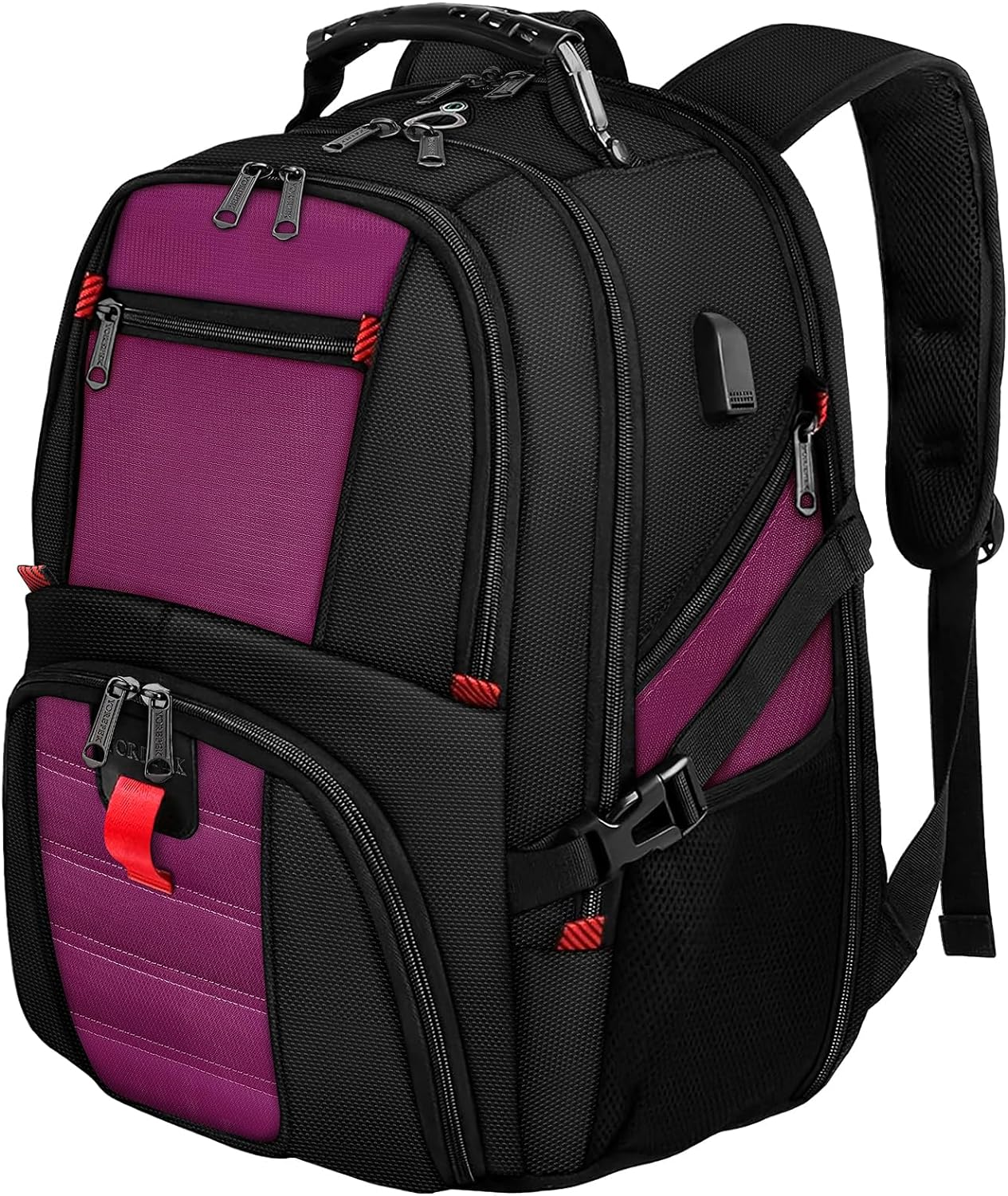 50L Water Resistant Travel Backpack for Men & Women with Laptop Compartment-image