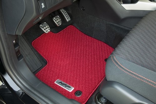 Genuine Honda Fit Hatchback Factory OEM HFP RED Carpet Floor Mats 2015 - 2019 - Picture 2 of 4
