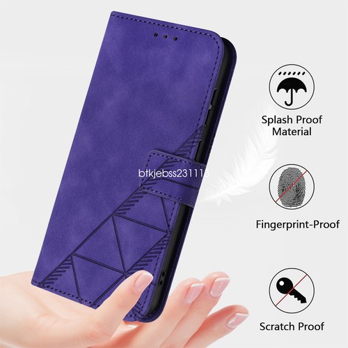 Top Leather Phone Case For Samsung Galaxy S25 Ultra S24 S23 S22 Stand Flip Cover - Picture 54 of 96