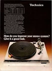1979 VINTAGE 8X11 PRINT AD FOR TECHNICS SL-B1 B2+B3 BELT DRIVE TURNTABLES STEREO