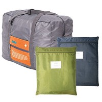 Kilofly Large Capacity Foldable Travel Luggage Bag + Multi-purpose Pouch Set Kilofly Large Capacity Foldable Travel Luggage Bag + Multi-purpose Pouch Set
