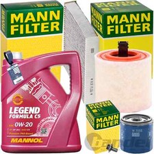 MANN INSPEKTIONSPAKET+5L MANNOL 0W-20 MOTORÖL passend für OPEL ASTRA K AB 06.15