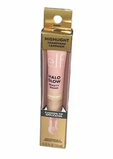 Elf Halo Glow Beauty Wand Highlight Cushion Tip Applicator Champaign .33 Fl Oz