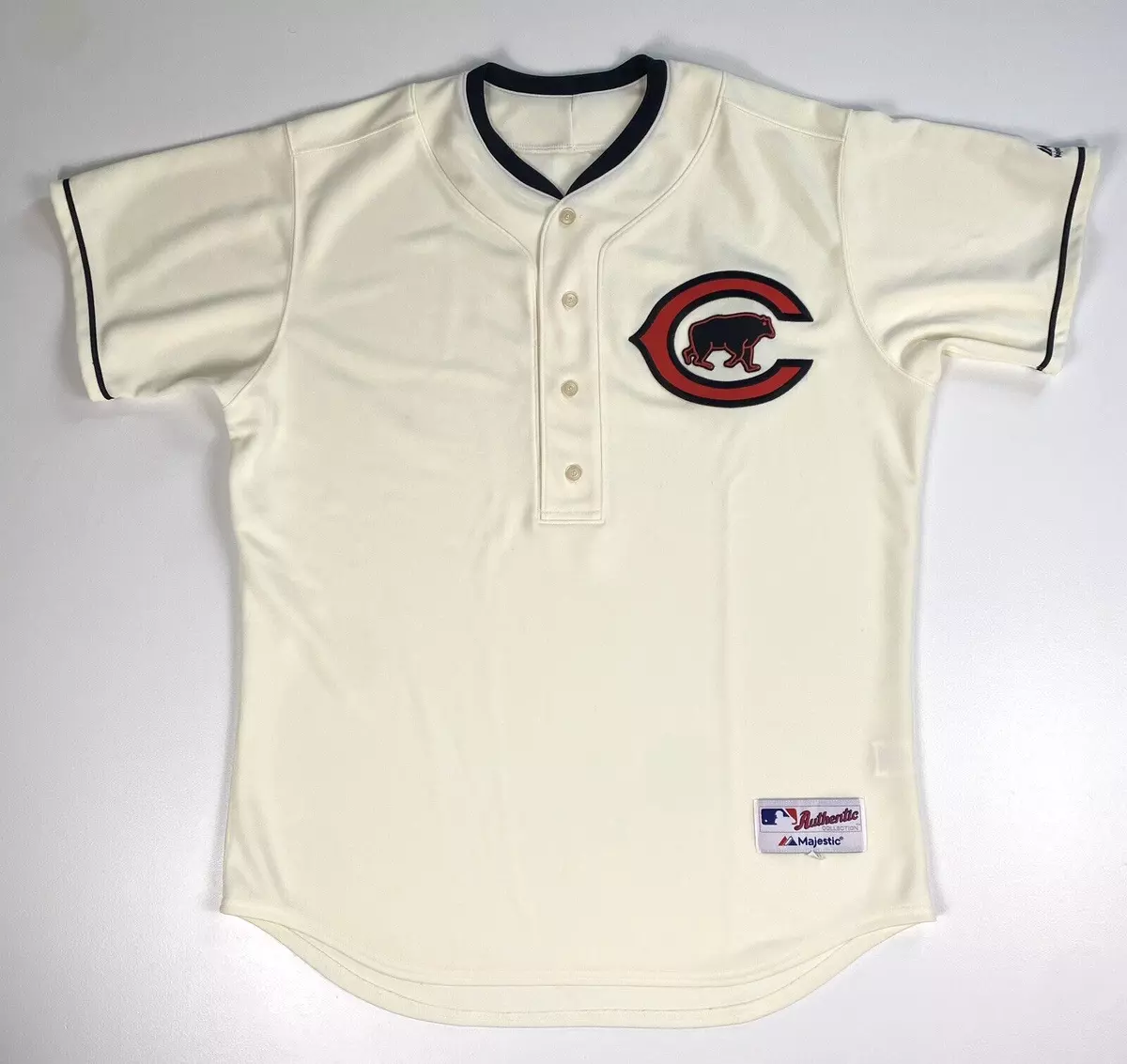 Men's Majestic Retro Throwback 1916 Chicago Cubs Jersey Made in