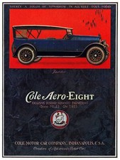 3781 Cole Aero-Eight Vintage Car Ad Poster.Art Decor Home interior design