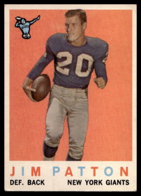 1959 Topps #87 Jim Patton New York Giants VG-VGEX