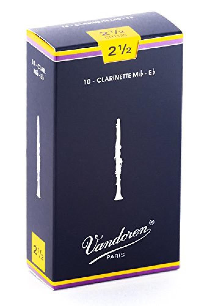 Vandoren Traditionnelles Boite de 10 Anches Clarinette Mib n.2,5 - NUOVO