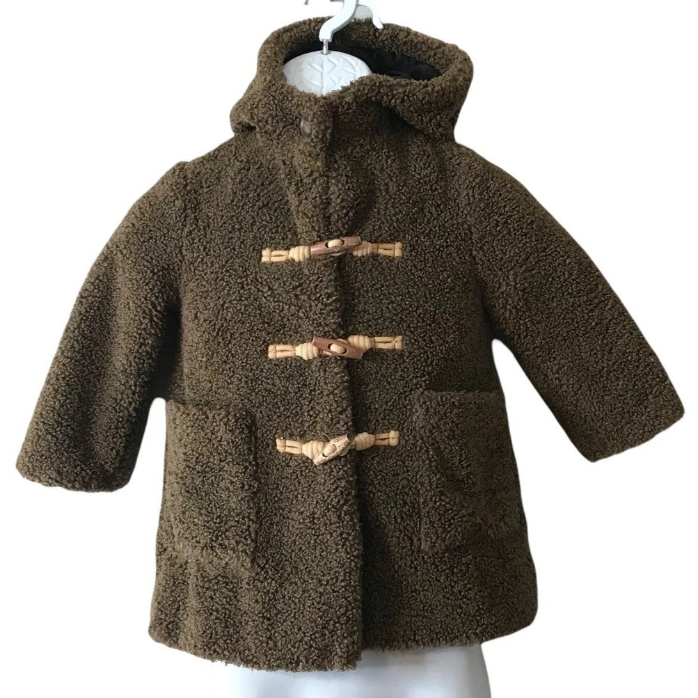 Zara kids shop teddy coat