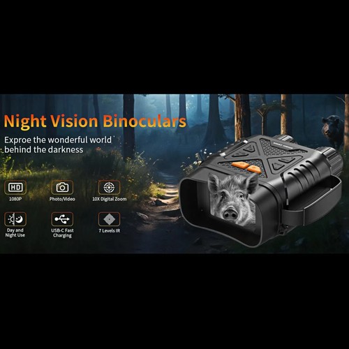 4K 36MP 10X Night Vision Goggles For Hunting IR Infrared Binoculars Digital Zoom - Picture 16 of 19