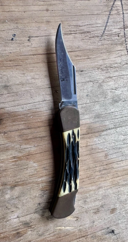 Navaja de bolsillo Parker Cutler Company rara. Blade Art Work Is The Stagge. Foto 4 de 4