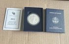 2011-W American Silver Eagle Burnished 1 oz .999 US Mint $1 Coin OGP Box & COA