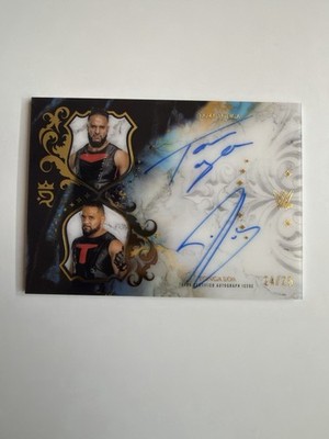 Topps wwe Autograph Royalty Tama Tonga & Tonga Loa Dual Autogramm /25