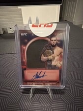 2025 Topps Midnight UFC - Reliquia Autógrafos Islam Makhachev #VRA-IM Dusk/75