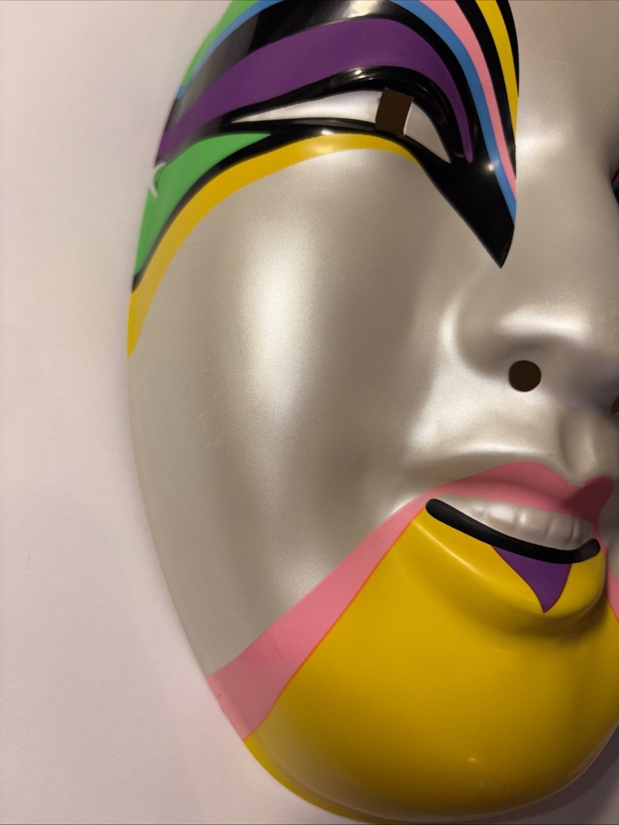 WWE ASUKA Plastic Mask Official Adult EARLY MODEL WHITE WITH