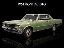 1964 Pontiac GTO - Original Look in Green - NEW METAL SIGN: 9x12" Ships Free