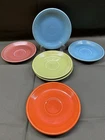 6 VINTAGE FIESTA WARE BREAD & BUTTER PLATES 6" ASST'D COLORS 1936-1969