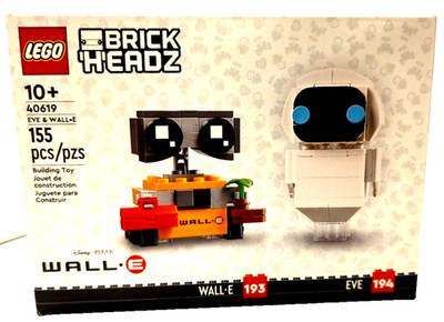 LEGO Brickheadz: Disney Pixar Eve & Wall-E (40619) New/Sealed  FAST SHIPPING