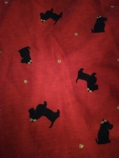 Toughskins Girls Red Polka Dot Scottie Dog Shirt Long Sleeve Sz M 5/6