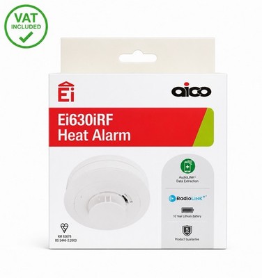 Aico Ei630iRF Hitzemelder RadioLINK+ Brandneu Versiegelt 2035 Ablauf MwSt Inklusive