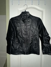 Youngsoul Kids Motorcycle Jacket Size 9-10 Black Dress Up Halloween Spirit Week