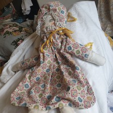 Vtg 70s Nightdress Case Doll Retro Floral Kitsch Cute