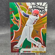 James Wood 2026 Donruss Baseball Bomb Squad Green Laser Washington Nationals #19