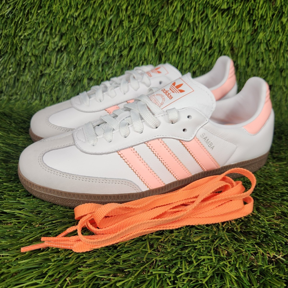 Adidas Originals Samba OG Women's Size White Coral Pink Orange