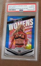 2025 Topps Chrome WWE Sol Ruca Women's Division Blue Refractor /150 PSA 10 GEM
