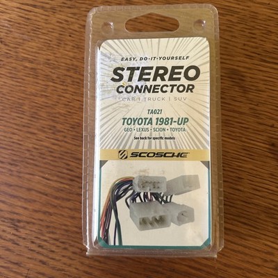 Scosche TA021 Car Stereo Wiring Connector TOYOTA LEXUS GEO 1981-UP -G